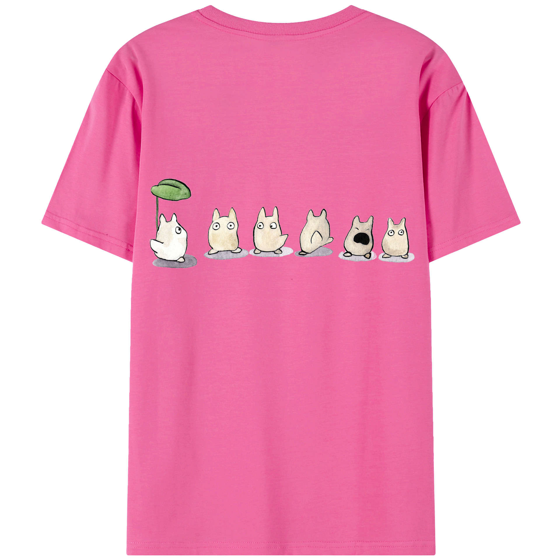 （画像用） となりのトトロ 草壁メイ 草壁サツキ My Neighbor Totoro Satsuki Kusakabe Mei Kusakabe レディース半袖Tシャツ(バックプリント)
